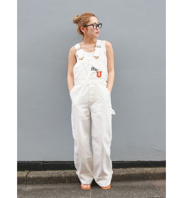 Ungrid「Lee別注 ワッペンデザインデニムサロペット」|オールインワン|