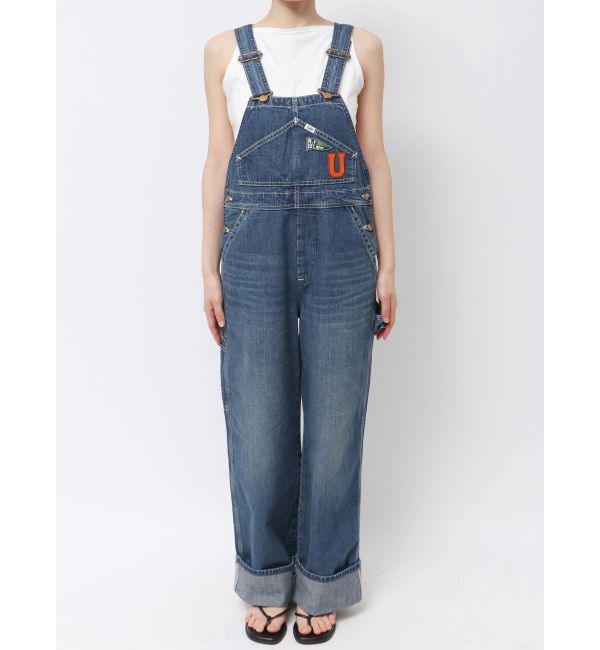 Ungrid「Lee別注 ワッペンデザインデニムサロペット」|オールインワン|