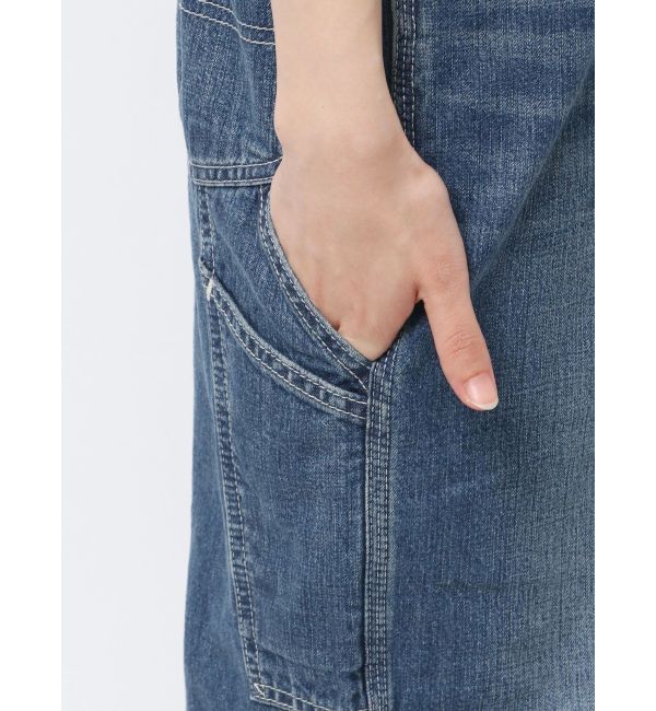 Ungrid「Lee別注 ワッペンデザインデニムサロペット」|オールインワン|