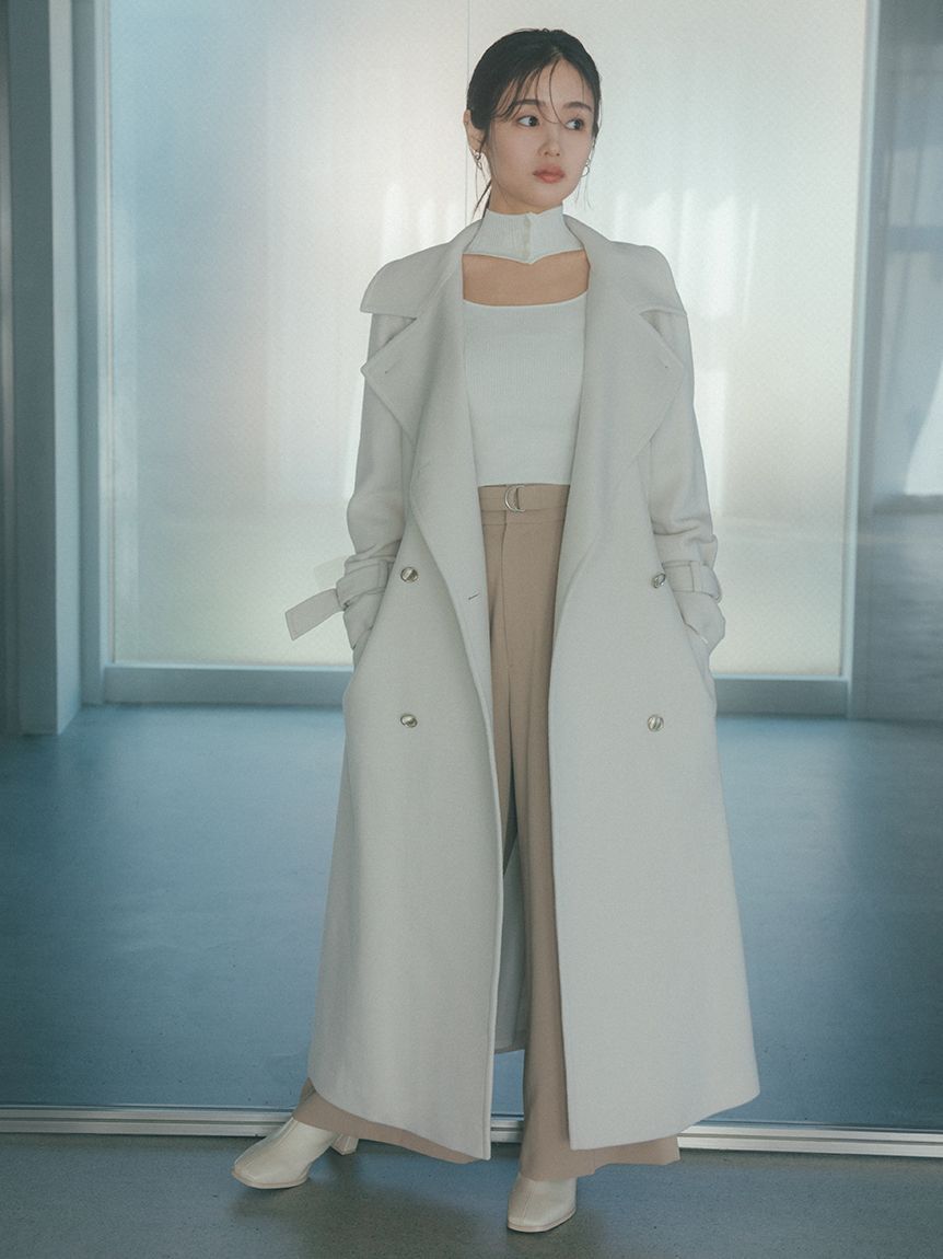 ウールカシミヤスタンドカラーコート【カンヘウォン着用】（SNIDEL