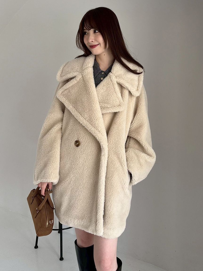 ECOPELボアミドルコート（FRAY I.D）｜ルミネのファッション通販