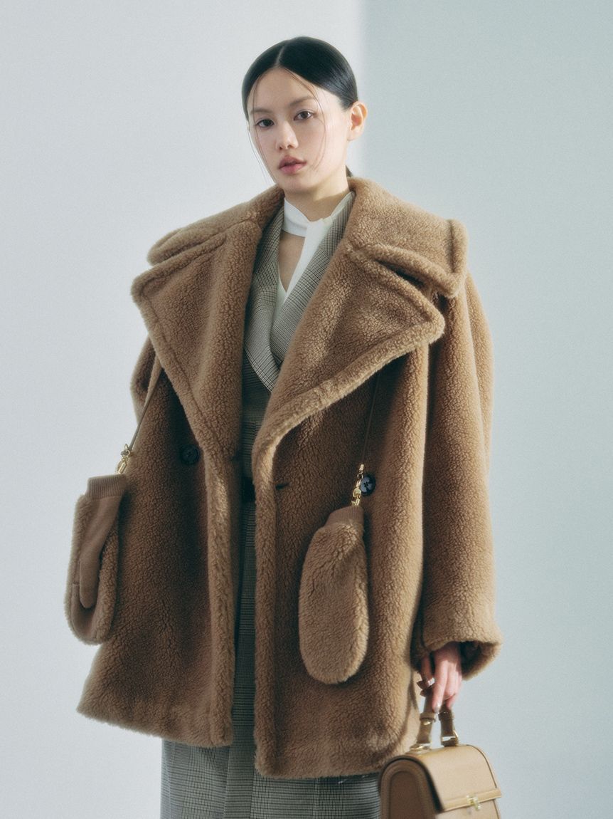 ECOPELボアミドルコート ECOPELボアミドルコート（FRAY I.D）｜ルミネのファッション通販