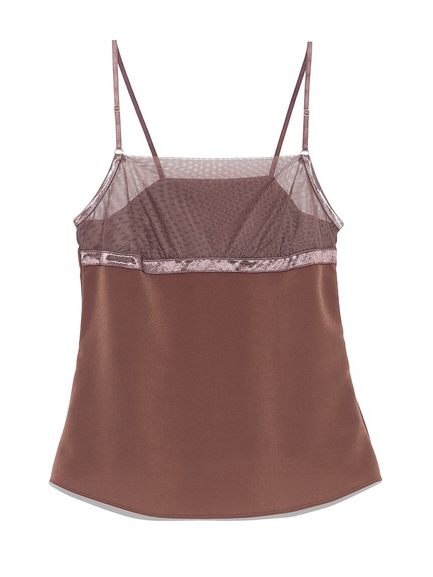 LILY BROWN Lingerie「【LILY BROWN Lingerie】シアーチュール キャミソール」|インナー|