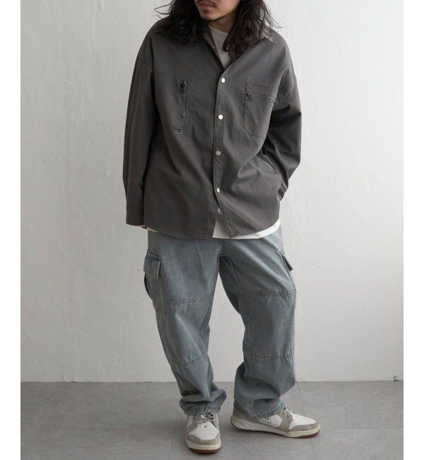 VENCE share style「ツイルオーバーサイズシャツ」|シャツ・ブラウス|