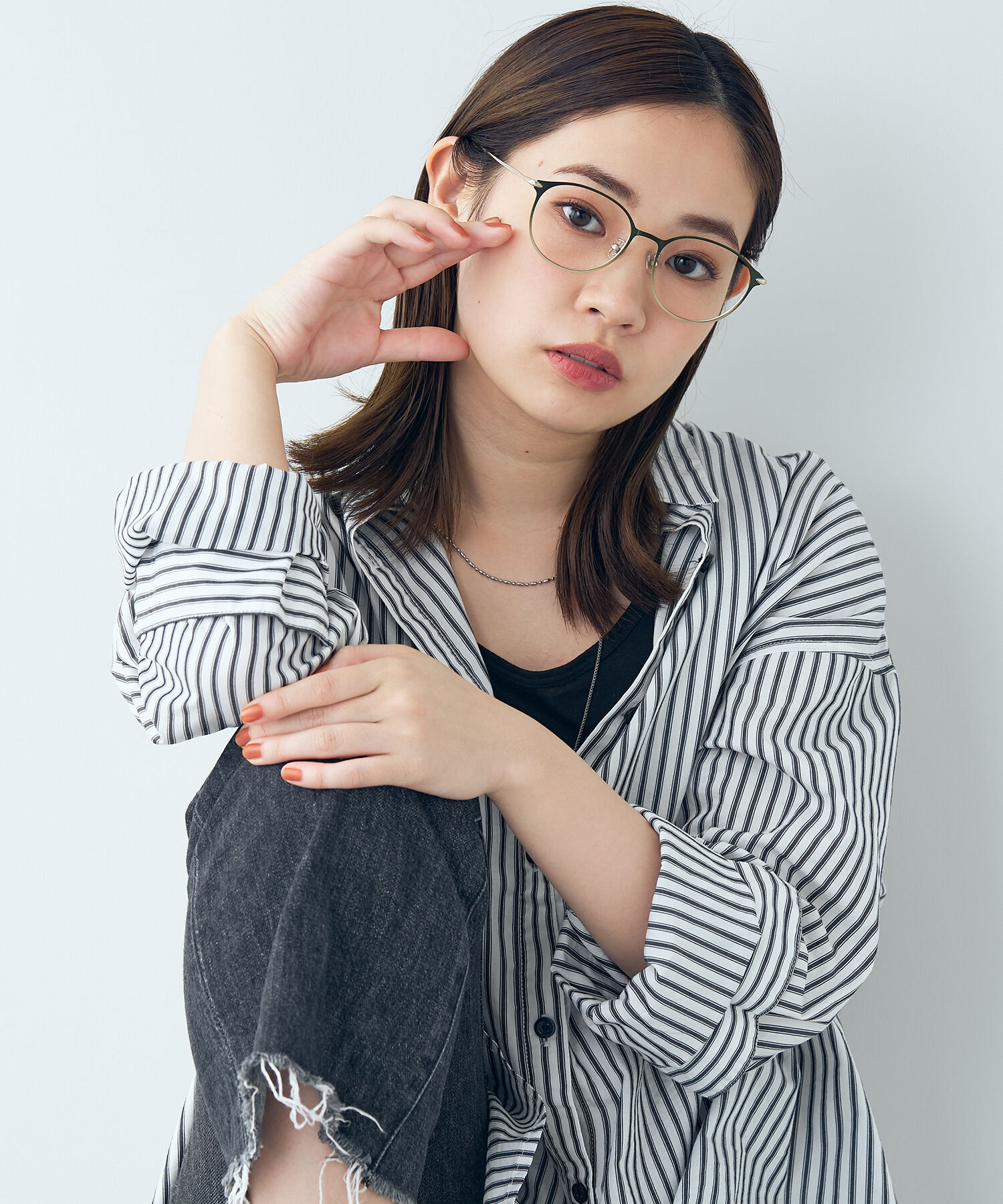  「ボストン型 メガネ｜丸みのあるメタルのボストンフレーム/CLASSIC レンズ交換券付き」|メガネ|