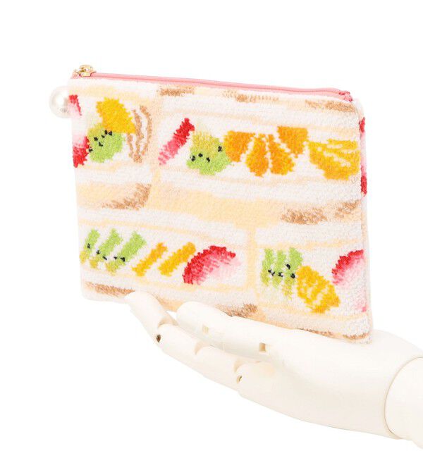 LOVERARY BY FEILER「フルーツサンド　フラットポーチ　L/FRS-223095」|ポーチ|