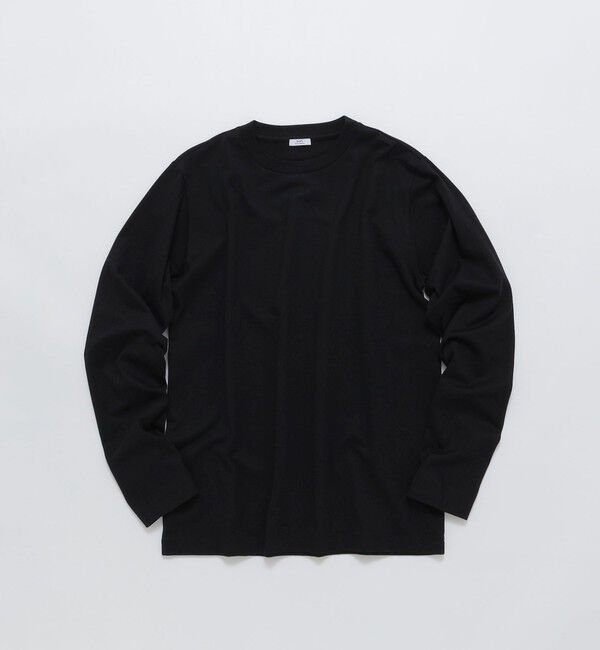 SHIPS「SHIPS: 抗菌・防臭 NANO-FINE(R) ハイゲージ クルーネック Tシャツ (ロンT)」|Tシャツ・カットソー|ブラック