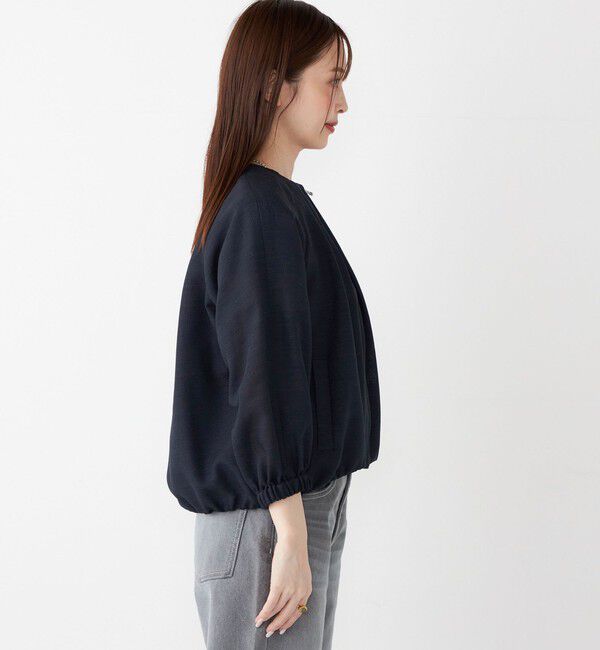 SHIPS Colors 「SHIPS Colors:〈手洗い可能〉バスケット ギャザー ブルゾン」|ブルゾン・スタジャン|