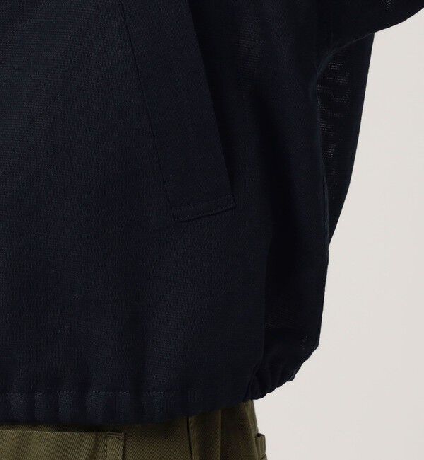 MACPHEE「コットンリネンパナマクロス ジップアップブルゾン」|ブルゾン・スタジャン|