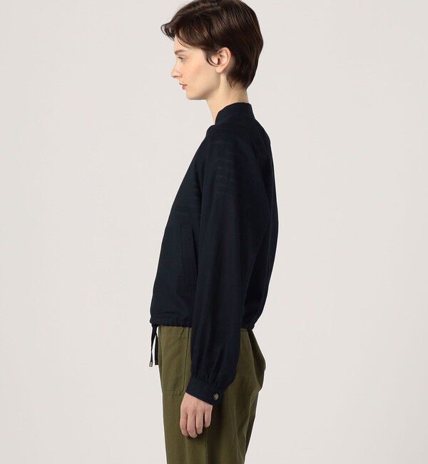 MACPHEE「コットンリネンパナマクロス ジップアップブルゾン」|ブルゾン・スタジャン|