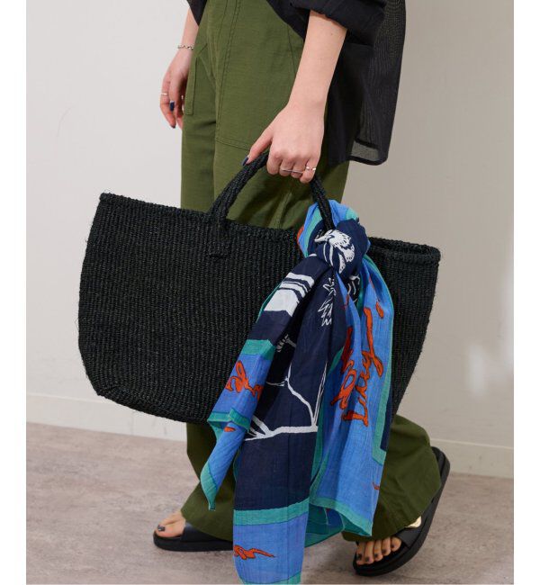 JOURNAL STANDARD relume「【MACHAKOS /マチャコス】ビッグカゴトート」|かごバッグ|ブラック