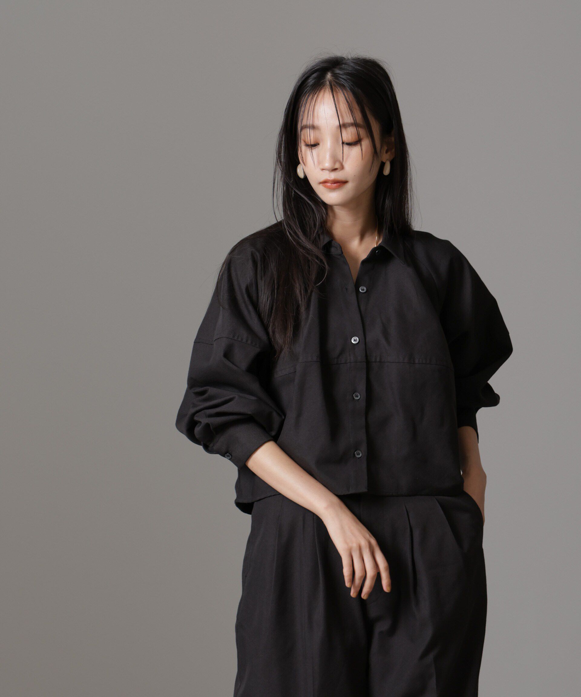 nano･universe「バルーンシルエットシャツ(セットアップ可)」|シャツ・ブラウス|