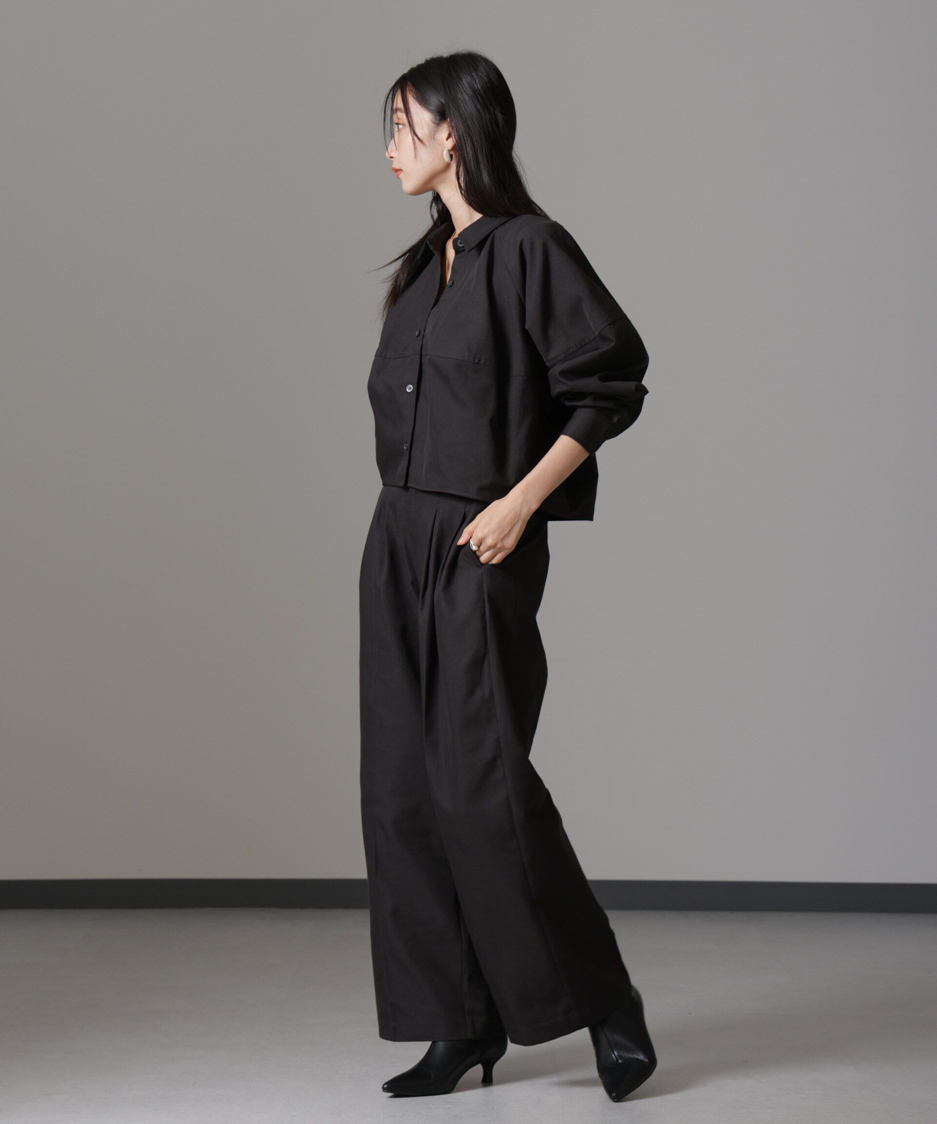 nano･universe「バルーンシルエットシャツ(セットアップ可)」|シャツ・ブラウス|