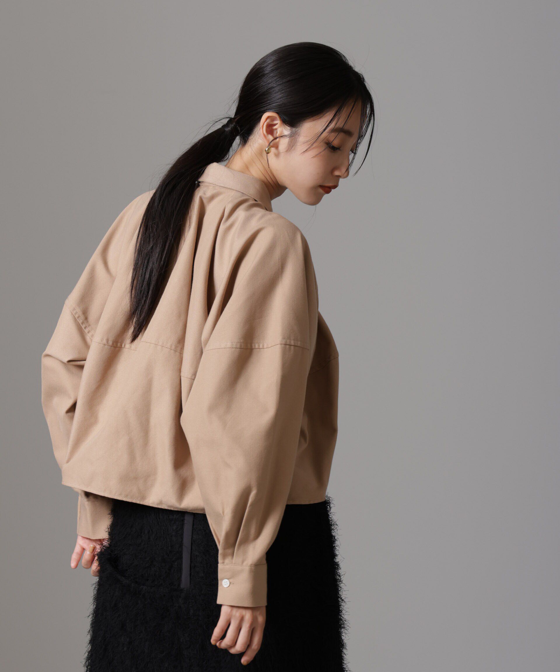 nano･universe「バルーンシルエットシャツ(セットアップ可)」|シャツ・ブラウス|