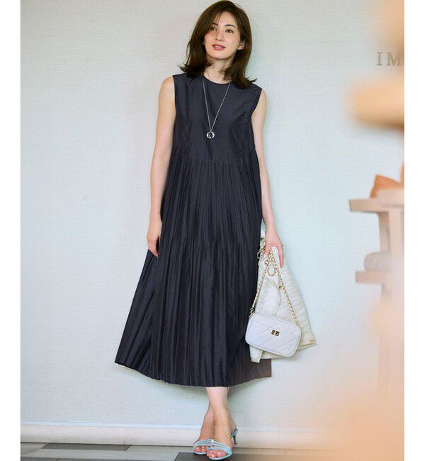 23区「【洗える】プリーツコンビ ワンピース」|ワンピース|