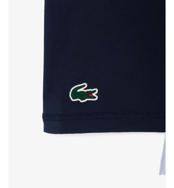 LACOSTE「ウルトラストレッチ鹿の子 アシンメトリープリーツスカートテニスドレス」|ワンピース|