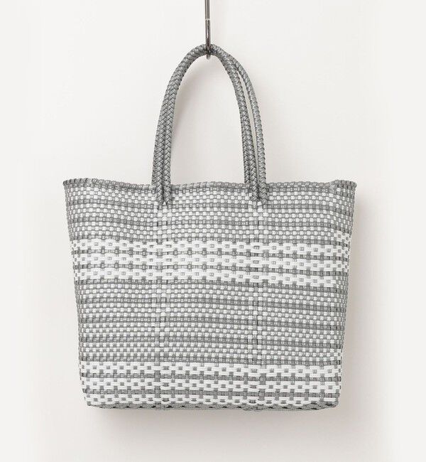 fredy emue「【MoonBird /ムーンバード】柄編みメルカドバッグ M」|かごバッグ|