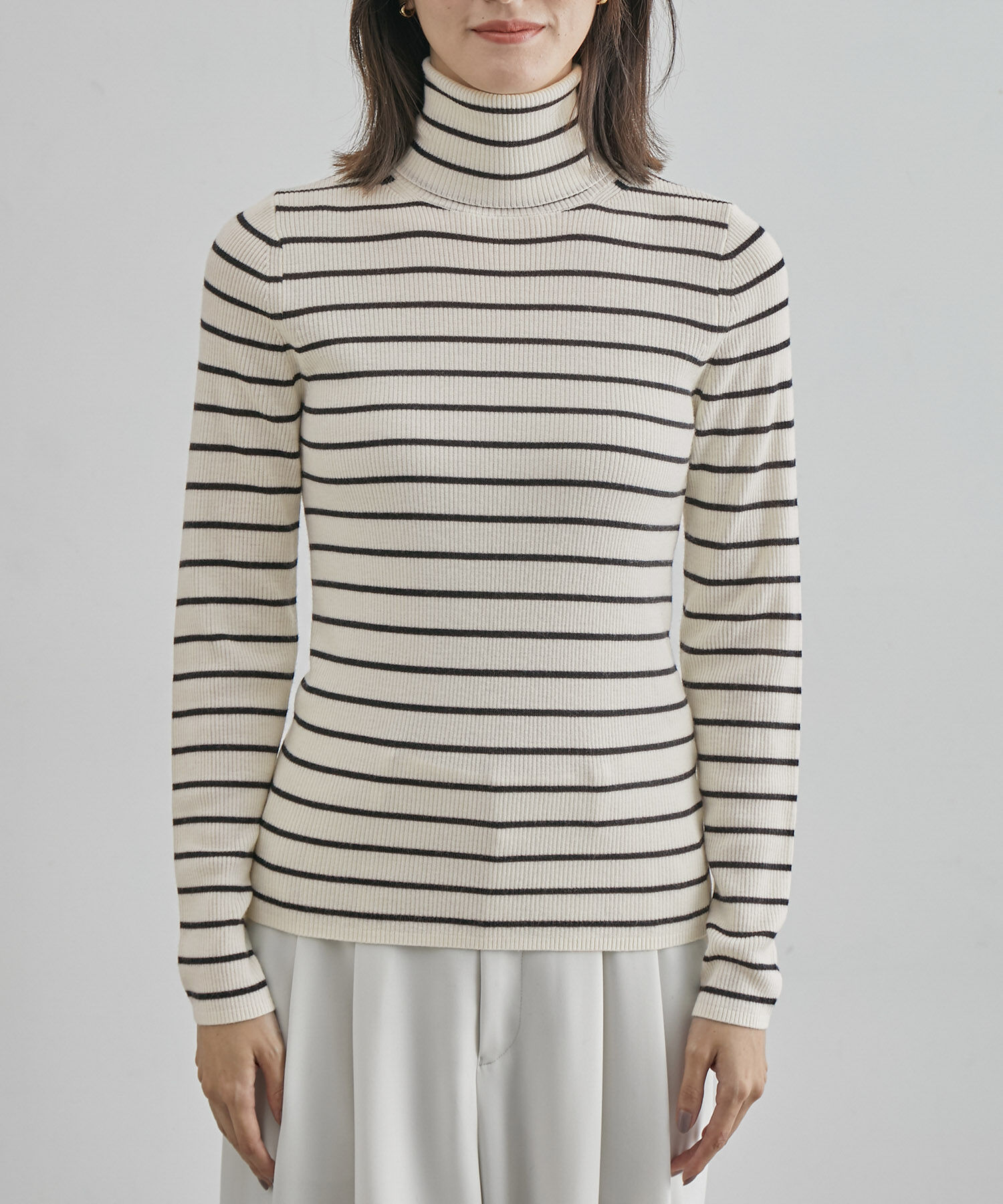 ROPE「ハイゲージタートルネックニット」|ニット・セーター|