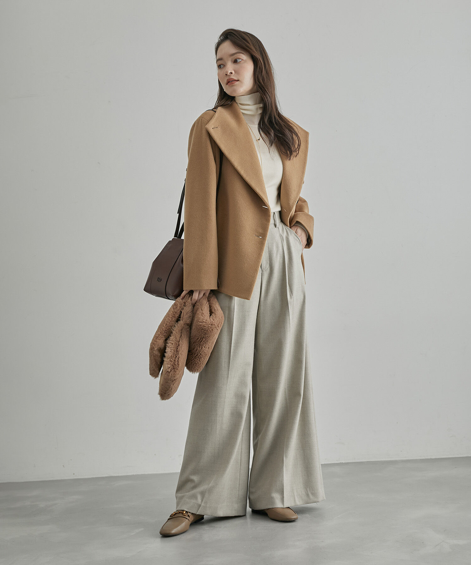 ROPE「ハイゲージタートルネックニット」|ニット・セーター|