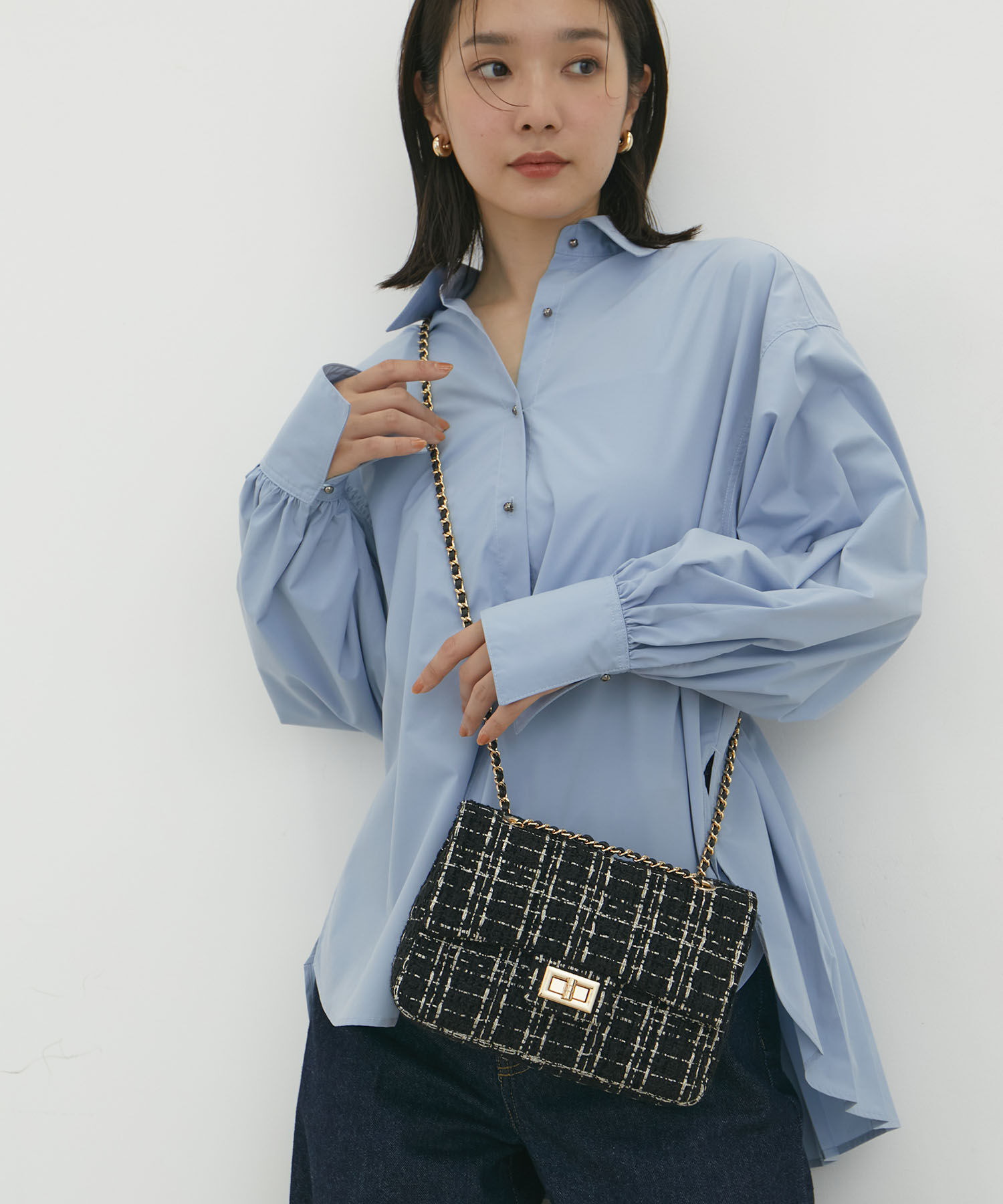 VIS「チェーンショルダーキルティングバッグ」|ショルダー・メッセンジャー|