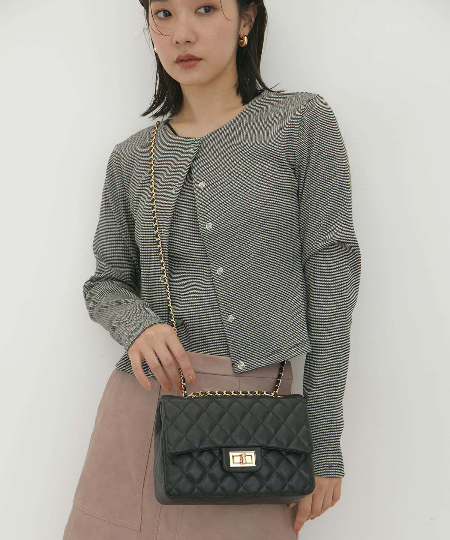 VIS「チェーンショルダーキルティングバッグ」|ショルダー・メッセンジャー|