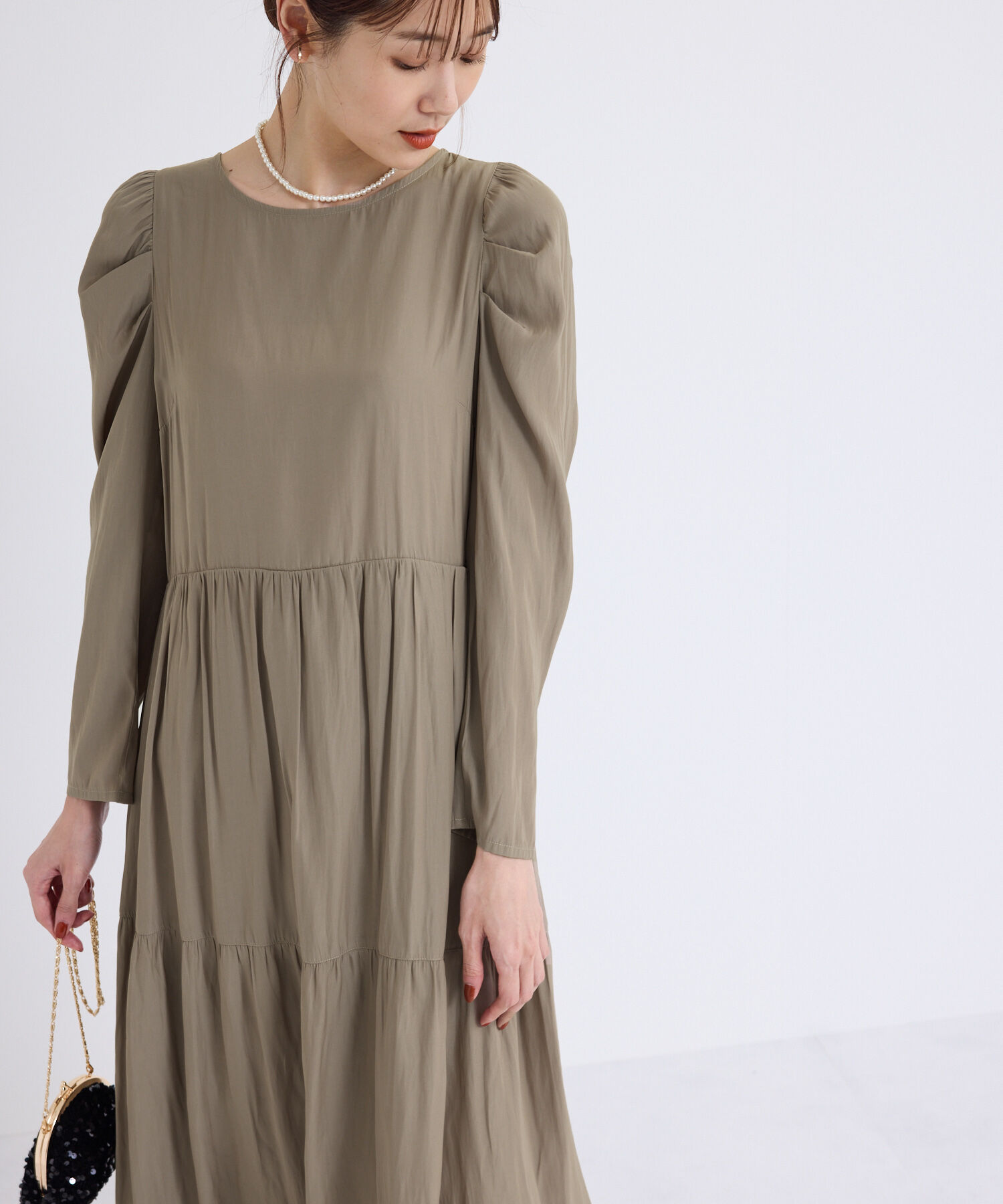 Rope&rsquo;Picnic「ティアードロングワンピース」|ワンピース|ベージュ(27)