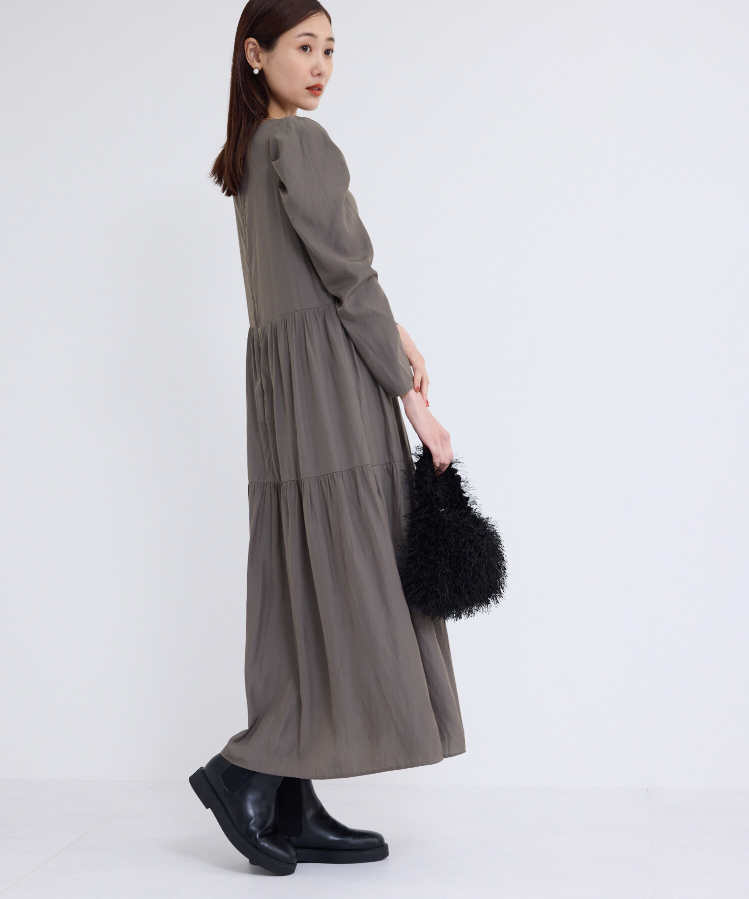 Rope&rsquo;Picnic「ティアードロングワンピース」|ワンピース|