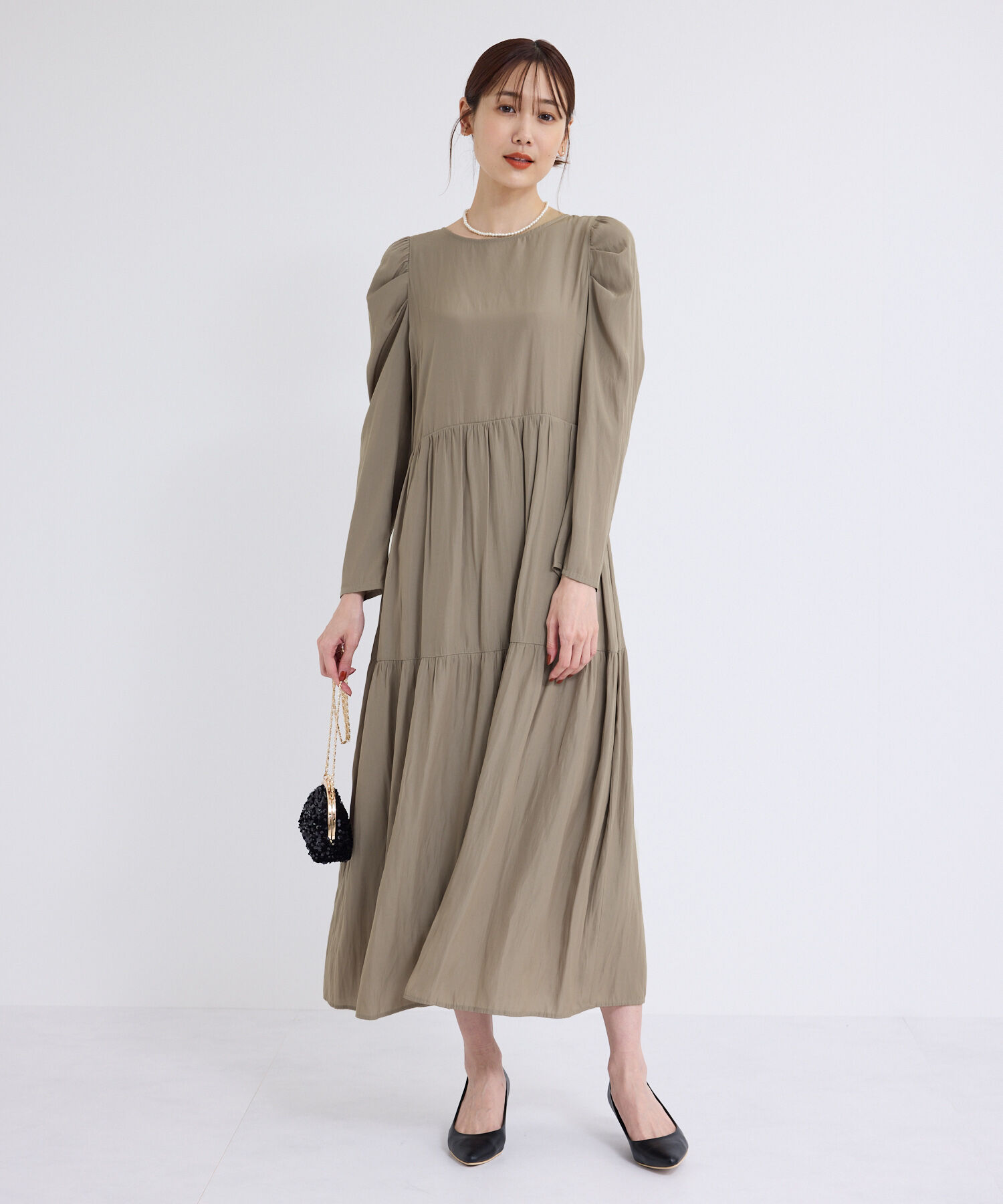 Rope&rsquo;Picnic「ティアードロングワンピース」|ワンピース|