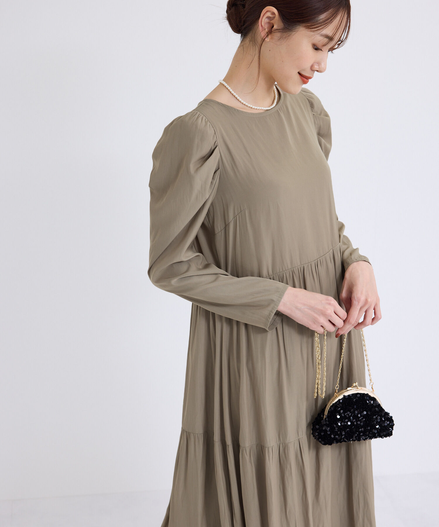 Rope&rsquo;Picnic「ティアードロングワンピース」|ワンピース|