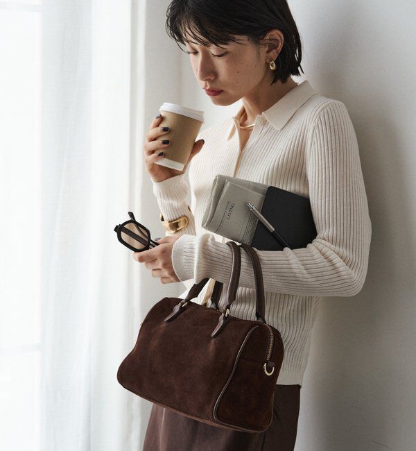  「スエード2WAYミニボストンバッグ」|ボストンバッグ|