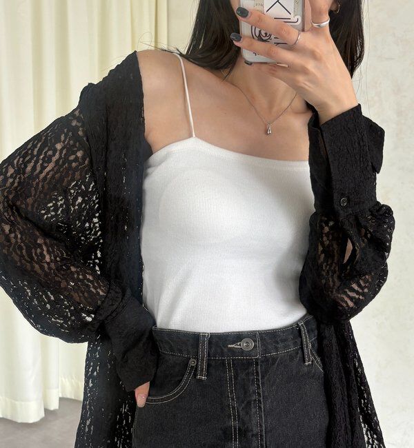  「【S・Mサイズ展開あり】1ストラップカップ付キャミ」|キャミソール|