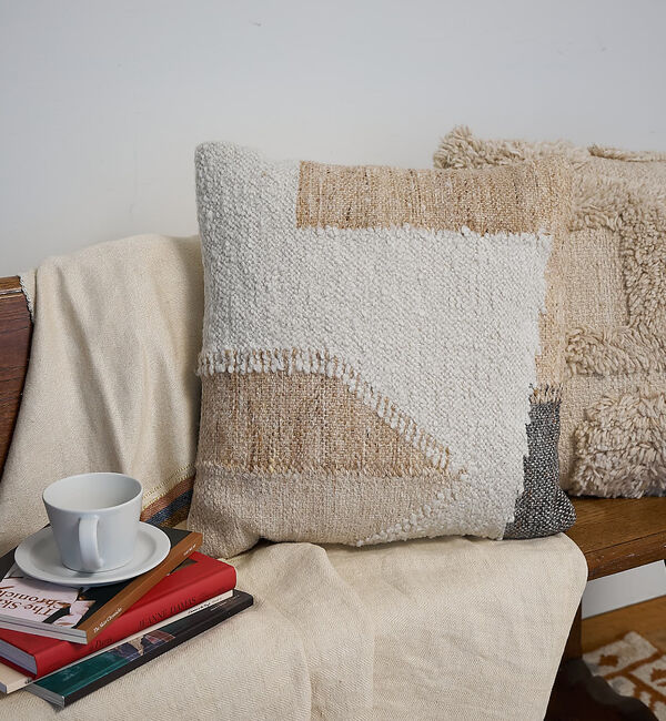 collex「【中材付き】アートクッション 45&times;45cm」|その他|ベージュ