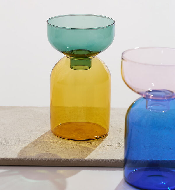 collex「【amabro/アマブロ】TWO TONE VASE　ツートン フラワーベース」|フラワーベース|グリーン系その他1