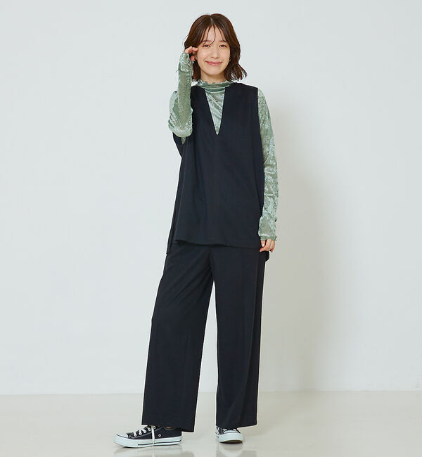 abahouse mavie「【セットアップ対応】ウォームジャージーワイドパンツ」|その他|