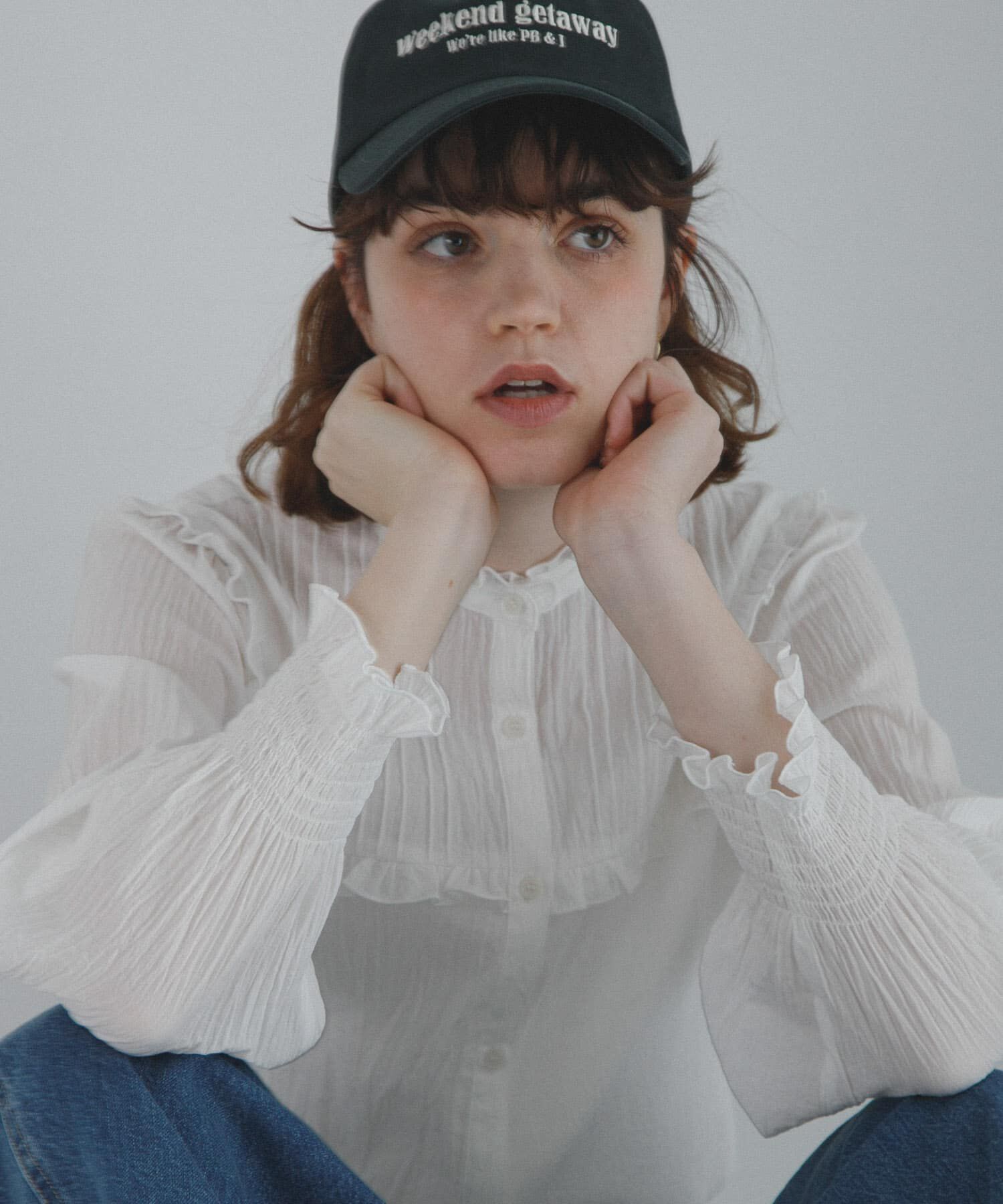 Sonny Label 「『WEB限定』スタンドカラーピンタックフリルシャツ」|シャツ・ブラウス|