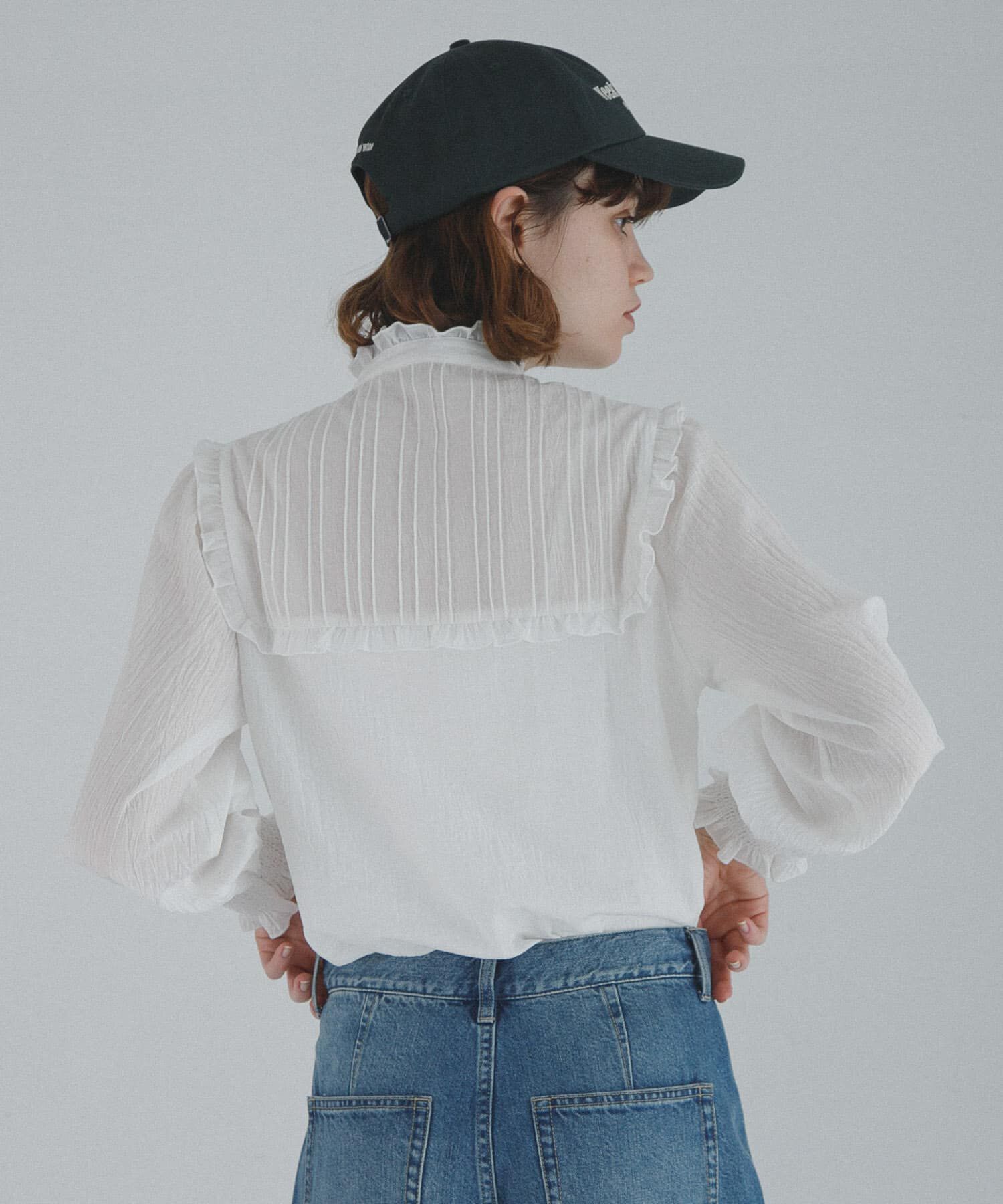 Sonny Label 「『WEB限定』スタンドカラーピンタックフリルシャツ」|シャツ・ブラウス|