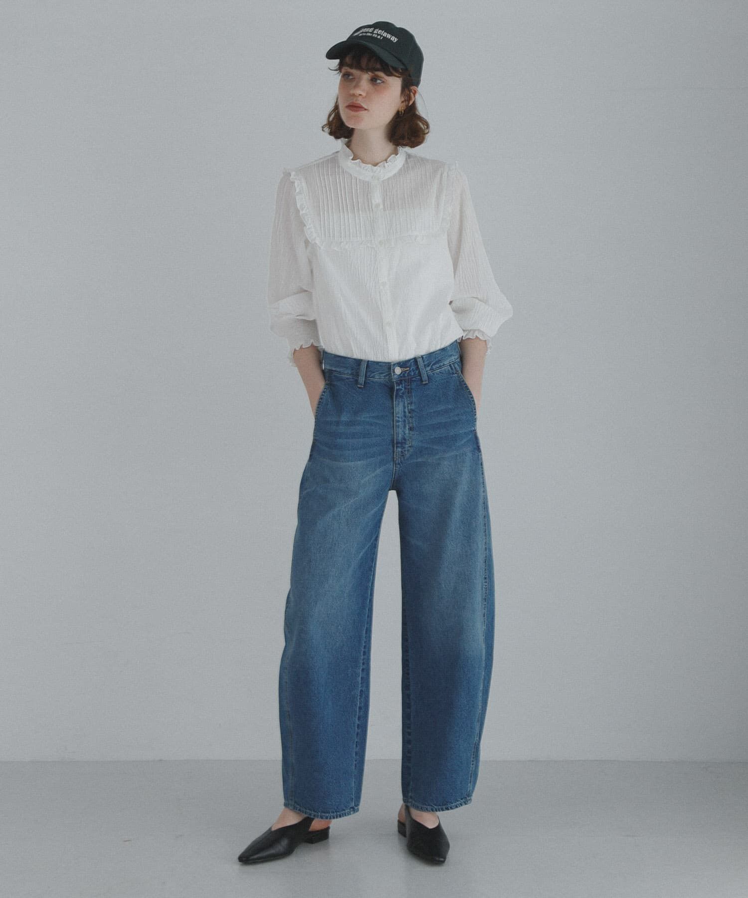 Sonny Label 「『WEB限定』スタンドカラーピンタックフリルシャツ」|シャツ・ブラウス|