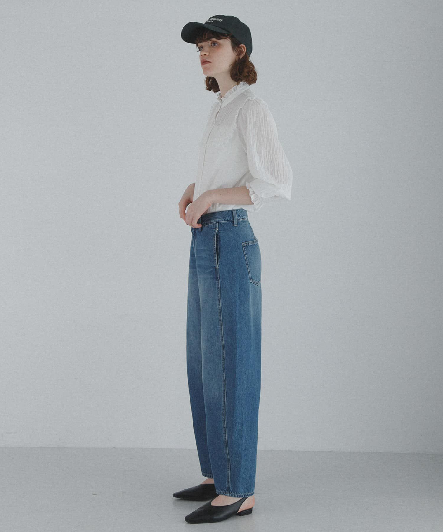 Sonny Label 「『WEB限定』スタンドカラーピンタックフリルシャツ」|シャツ・ブラウス|