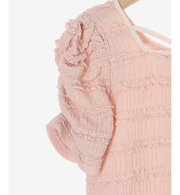  「前後2wayカットレースフリルカーデ」|カーディガン|