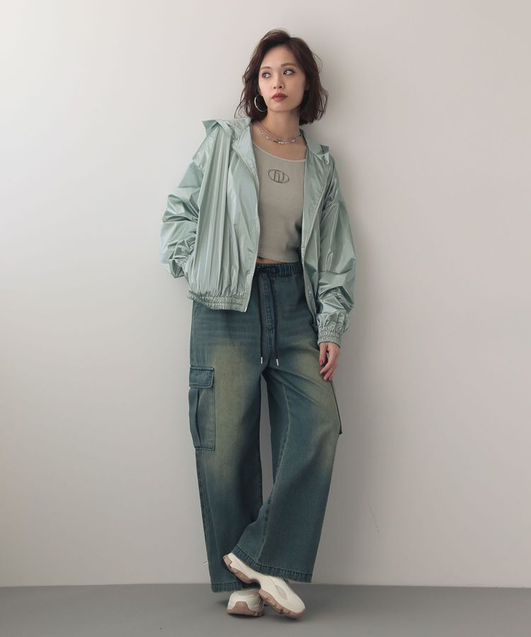 Green Parks「EGOISTブリーチデニムカーゴパンツ」|デニム|