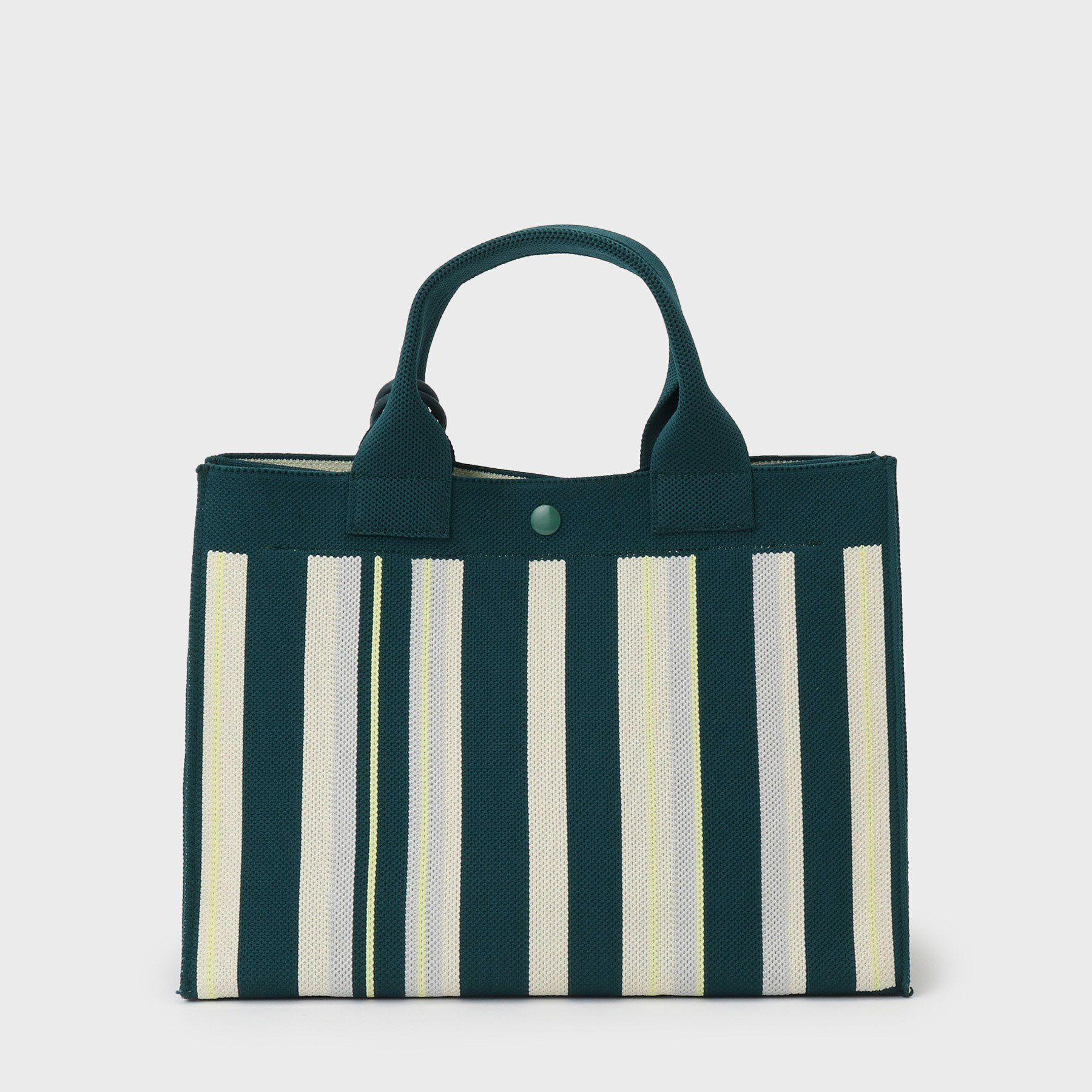 UNTITLED「【手洗い可】マルチストライプニットバッグ」|ハンドバッグ|