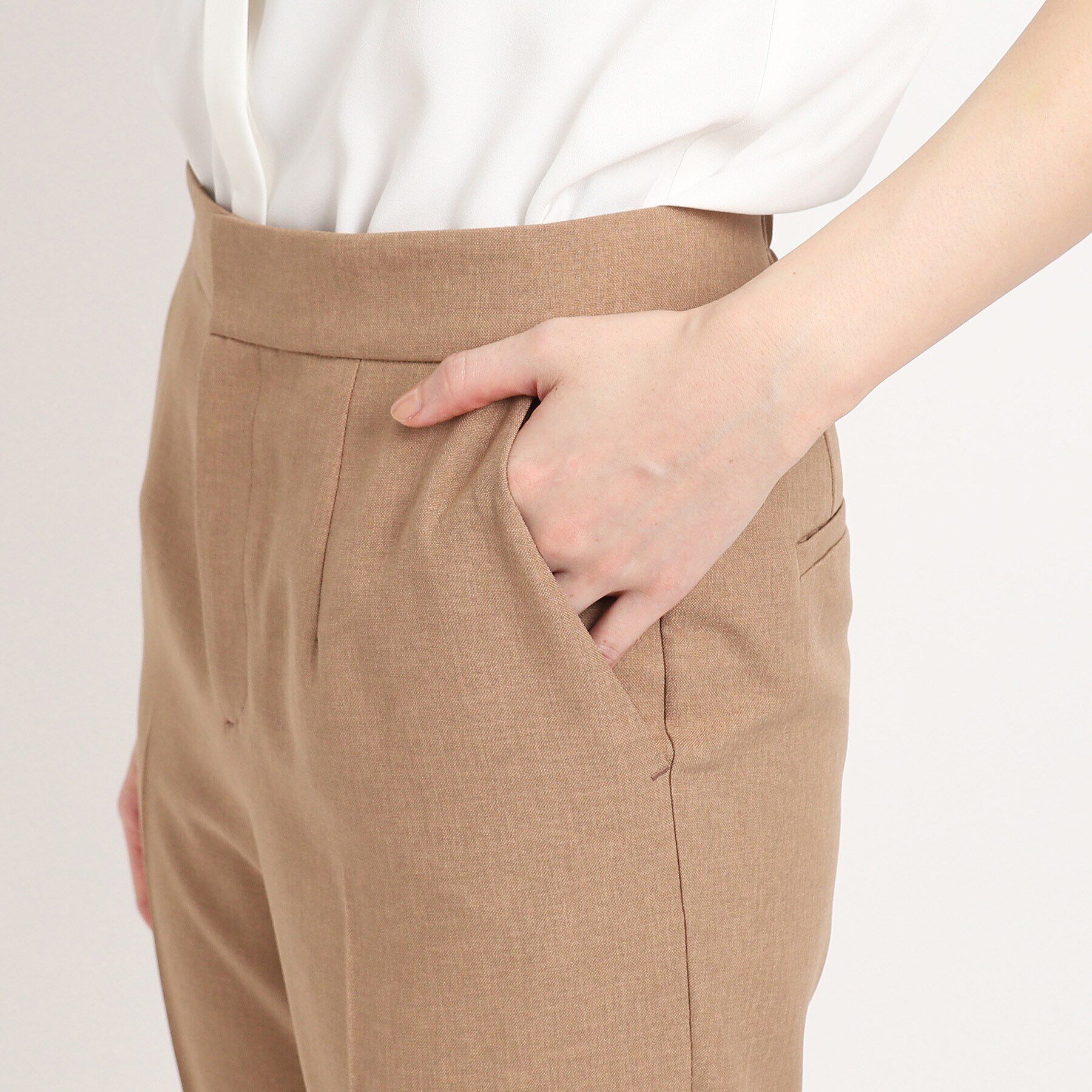 COUP DE CHANCE「【洗える／日本製／セットアップ可／通勤】すっきりしたシルエットのテーパードパンツ」|その他|