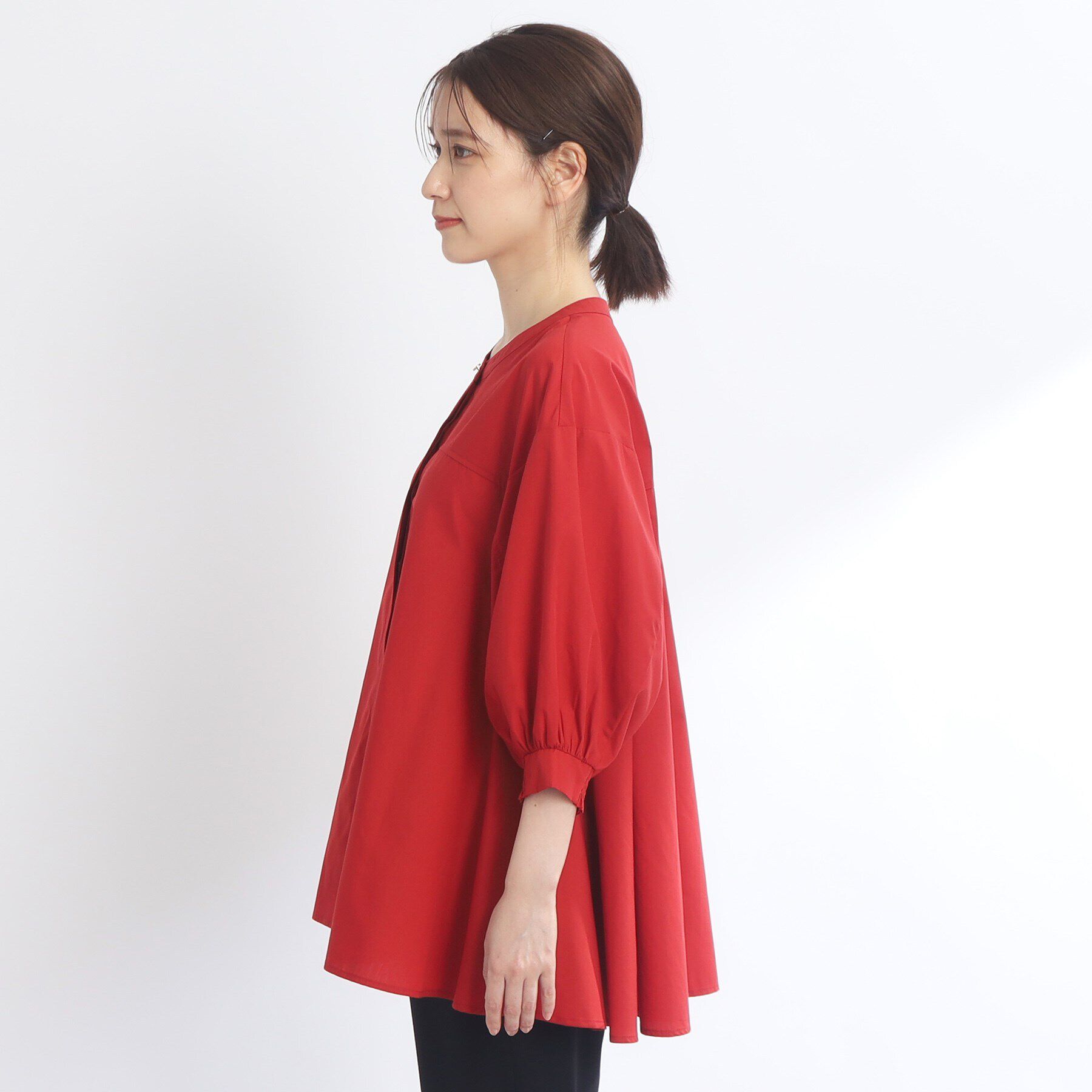 Reflect「【E‐QUALITY／手洗い可／羽織りも可】Aラインシルエットブラウス」|シャツ・ブラウス|