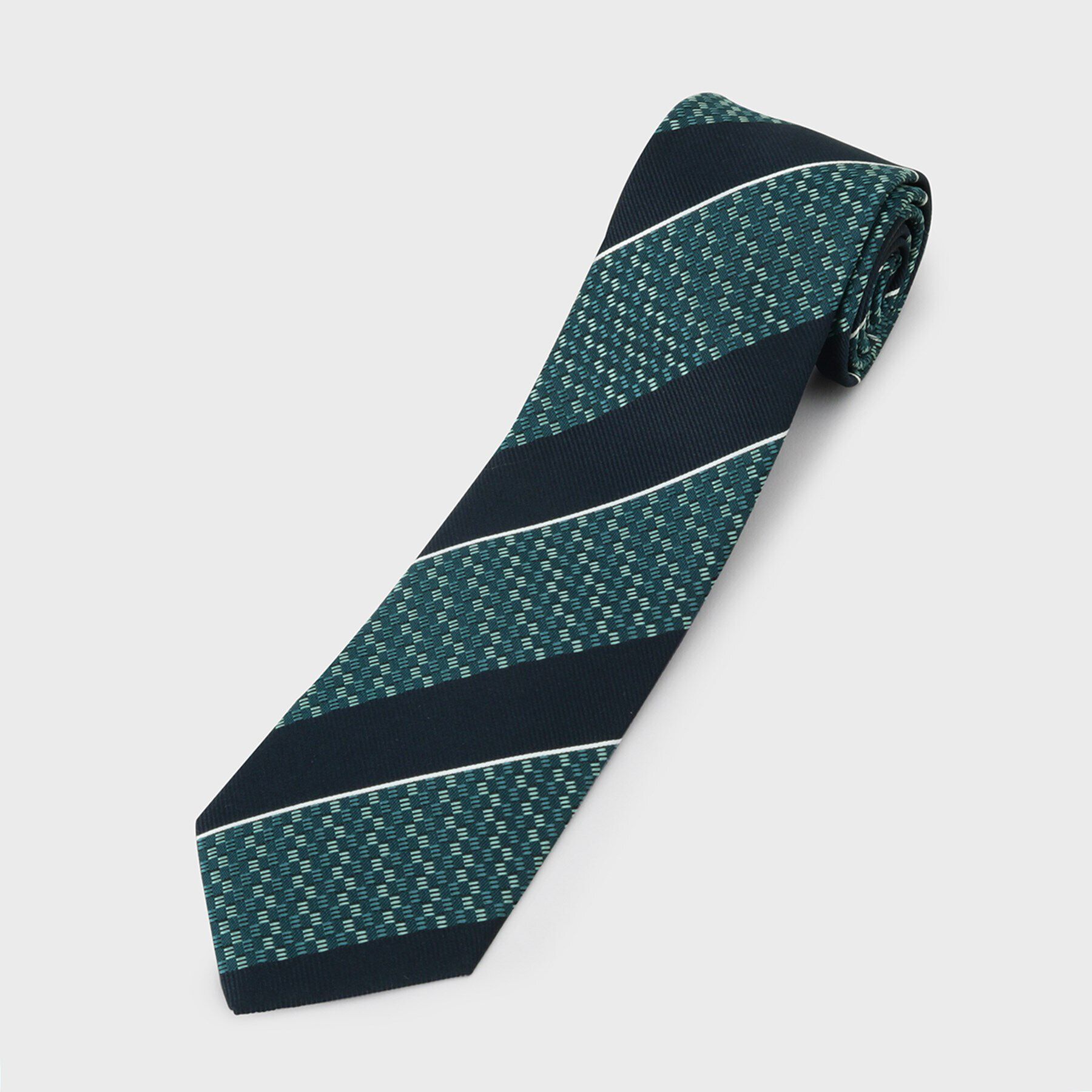 TAKEO KIKUCHI「【THE FLAGSHIP】石畳紋（いしだたみもん）シルクネクタイ」|ネクタイ・蝶ネクタイ|