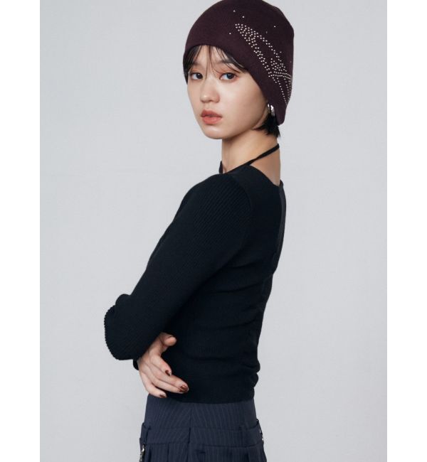 EMODA「チョーカーギャザーフィットニット」|ニット・セーター|