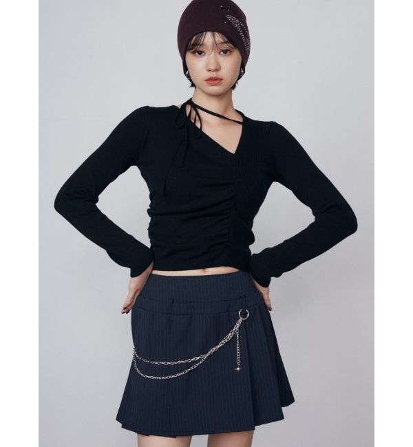 EMODA「チョーカーギャザーフィットニット」|ニット・セーター|