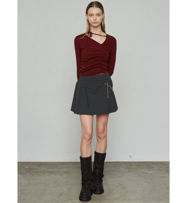 EMODA「チョーカーギャザーフィットニット」|ニット・セーター|