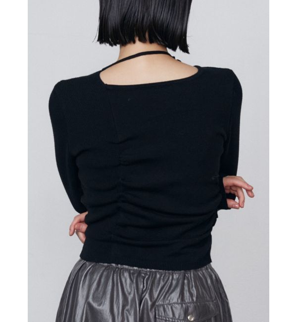 EMODA「チョーカーギャザーフィットニット」|ニット・セーター|