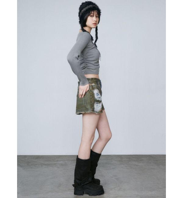 EMODA「チョーカーギャザーフィットニット」|ニット・セーター|