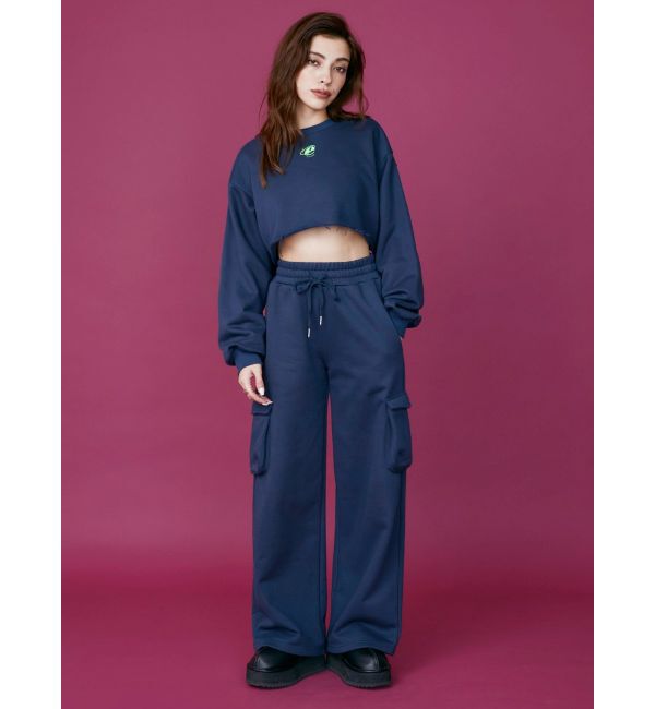 EVRIS「クロップドスウェットトップス【セットアップ着用可能】」|スウェット・ジャージ|